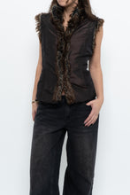 Load image into Gallery viewer, Vintage x PER UNA Brown Faux Fur Vest (XS-M)