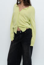 Load image into Gallery viewer, Modern x Lime Green Cashmere Cardigan (XS-L)