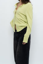 Load image into Gallery viewer, Modern x Lime Green Cashmere Cardigan (XS-L)