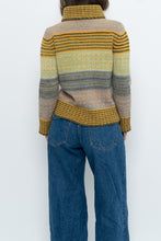 Load image into Gallery viewer, Vintage x Made in Italy x UNITED COLOURS OF BENETON Patterned Wool Knit Turtleneck (XS-M)