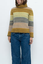 Load image into Gallery viewer, Vintage x Made in Italy x UNITED COLOURS OF BENETON Patterned Wool Knit Turtleneck (XS-M)