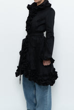 Load image into Gallery viewer, Vintage x SAMUEL DONG Black Ruffled Satin Jacket (S, M)