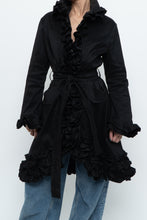 Load image into Gallery viewer, Vintage x SAMUEL DONG Black Ruffled Satin Jacket (S, M)