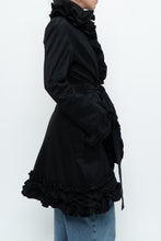 Load image into Gallery viewer, Vintage x SAMUEL DONG Black Ruffled Satin Jacket (S, M)