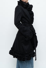 Load image into Gallery viewer, Vintage x SAMUEL DONG Black Ruffled Satin Jacket (S, M)