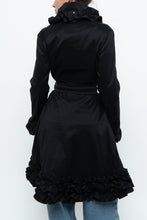 Load image into Gallery viewer, Vintage x SAMUEL DONG Black Ruffled Satin Jacket (S, M)