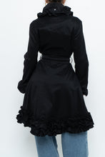 Load image into Gallery viewer, Vintage x SAMUEL DONG Black Ruffled Satin Jacket (S, M)