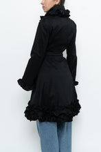 Load image into Gallery viewer, Vintage x SAMUEL DONG Black Ruffled Satin Jacket (S, M)