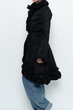 Load image into Gallery viewer, Vintage x SAMUEL DONG Black Ruffled Satin Jacket (S, M)