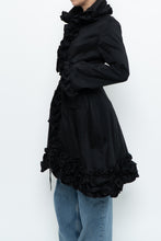 Load image into Gallery viewer, Vintage x SAMUEL DONG Black Ruffled Satin Jacket (S, M)