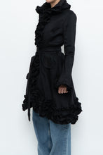 Load image into Gallery viewer, Vintage x SAMUEL DONG Black Ruffled Satin Jacket (S, M)