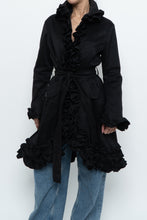 Load image into Gallery viewer, Vintage x SAMUEL DONG Black Ruffled Satin Jacket (S, M)