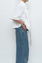 Load image into Gallery viewer, Vintage x Made in Turkey x MARKS &amp; SPENCER White Denim Peplum Top (S-L)