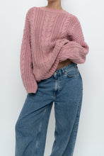 Load image into Gallery viewer, Vintage x Made in Hong Kong x EDDIE BAUER Pink Cotton Cableknit Sweater (XS-L)