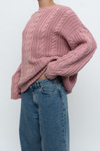 Load image into Gallery viewer, Vintage x Made in Hong Kong x EDDIE BAUER Pink Cotton Cableknit Sweater (XS-L)