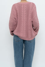 Load image into Gallery viewer, Vintage x Made in Hong Kong x EDDIE BAUER Pink Cotton Cableknit Sweater (XS-L)