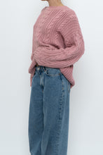 Load image into Gallery viewer, Vintage x Made in Hong Kong x EDDIE BAUER Pink Cotton Cableknit Sweater (XS-L)
