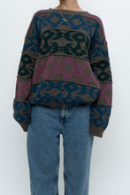Load image into Gallery viewer, Vintage x Made in France x DANIEL HECHTER Patterned Wool-blend Knit Sweater (XS-L)