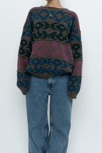 Load image into Gallery viewer, Vintage x Made in France x DANIEL HECHTER Patterned Wool-blend Knit Sweater (XS-L)