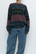 Load image into Gallery viewer, Vintage x Made in France x DANIEL HECHTER Patterned Wool-blend Knit Sweater (XS-L)