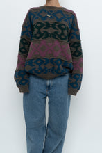 Load image into Gallery viewer, Vintage x Made in France x DANIEL HECHTER Patterned Wool-blend Knit Sweater (XS-L)