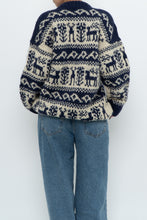 Load image into Gallery viewer, Vintage x Handknit Patterned Wool Cardigan (XS-L)