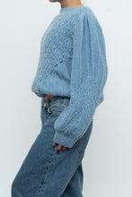 Load image into Gallery viewer, Vintage x Handknit Blue Pearl Sweater (XS-L)