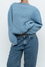 Load image into Gallery viewer, Vintage x Handknit Blue Pearl Sweater (XS-L)