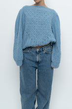 Load image into Gallery viewer, Vintage x Handknit Blue Pearl Sweater (XS-L)
