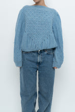 Load image into Gallery viewer, Vintage x Handknit Blue Pearl Sweater (XS-L)