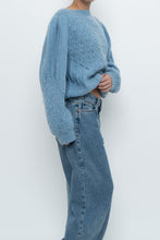 Load image into Gallery viewer, Vintage x Handknit Blue Pearl Sweater (XS-L)