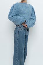 Load image into Gallery viewer, Vintage x Handknit Blue Pearl Sweater (XS-L)
