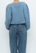 Load image into Gallery viewer, Vintage x Handknit Blue Pearl Sweater (XS-L)