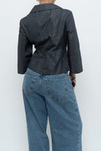 Load image into Gallery viewer, Vintage x NINE WEST Silver Cotton-blend Cropped Blazer (XS-M)
