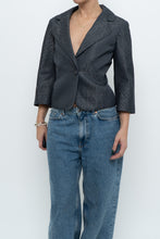 Load image into Gallery viewer, Vintage x NINE WEST Silver Cotton-blend Cropped Blazer (XS-M)