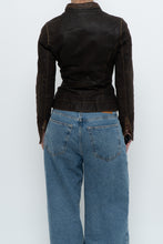 Load image into Gallery viewer, Vintage x DANIER LEATHER Brown Suede Fitted Jacket (XXS, XS)