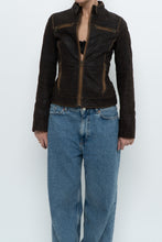 Load image into Gallery viewer, Vintage x DANIER LEATHER Brown Suede Fitted Jacket (XXS, XS)