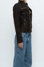 Load image into Gallery viewer, Vintage x DANIER LEATHER Brown Suede Fitted Jacket (XXS, XS)