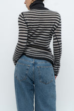 Load image into Gallery viewer, Vintage x LINE Pure Cashmere Striped Turtleneck Dress (XS, S)