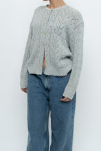 Load image into Gallery viewer, Vintage x Made in UK x MARKS &amp; SPENCER Pale Green Cotton Cardigan (XS-L)