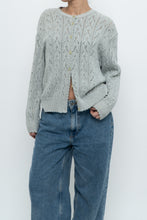 Load image into Gallery viewer, Vintage x Made in UK x MARKS &amp; SPENCER Pale Green Cotton Cardigan (XS-L)