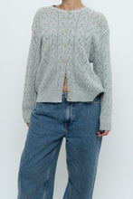 Load image into Gallery viewer, Vintage x Made in UK x MARKS &amp; SPENCER Pale Green Cotton Cardigan (XS-L)