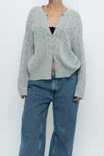 Load image into Gallery viewer, Vintage x Made in UK x MARKS &amp; SPENCER Pale Green Cotton Cardigan (XS-L)