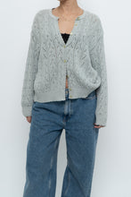 Load image into Gallery viewer, Vintage x Made in UK x MARKS &amp; SPENCER Pale Green Cotton Cardigan (XS-L)