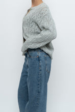 Load image into Gallery viewer, Vintage x Made in UK x MARKS &amp; SPENCER Pale Green Cotton Cardigan (XS-L)