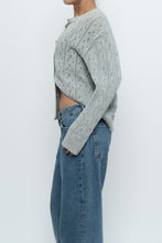 Load image into Gallery viewer, Vintage x Made in UK x MARKS &amp; SPENCER Pale Green Cotton Cardigan (XS-L)