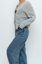 Load image into Gallery viewer, Vintage x Made in UK x MARKS &amp; SPENCER Pale Green Cotton Cardigan (XS-L)