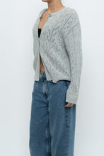 Load image into Gallery viewer, Vintage x Made in UK x MARKS &amp; SPENCER Pale Green Cotton Cardigan (XS-L)