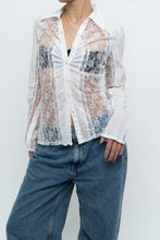 Load image into Gallery viewer, Vintage x MERCER &amp; MADISON White Lace Cotton Beaded Blouse (M)