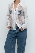 Load image into Gallery viewer, Vintage x MERCER &amp; MADISON White Lace Cotton Beaded Blouse (M)